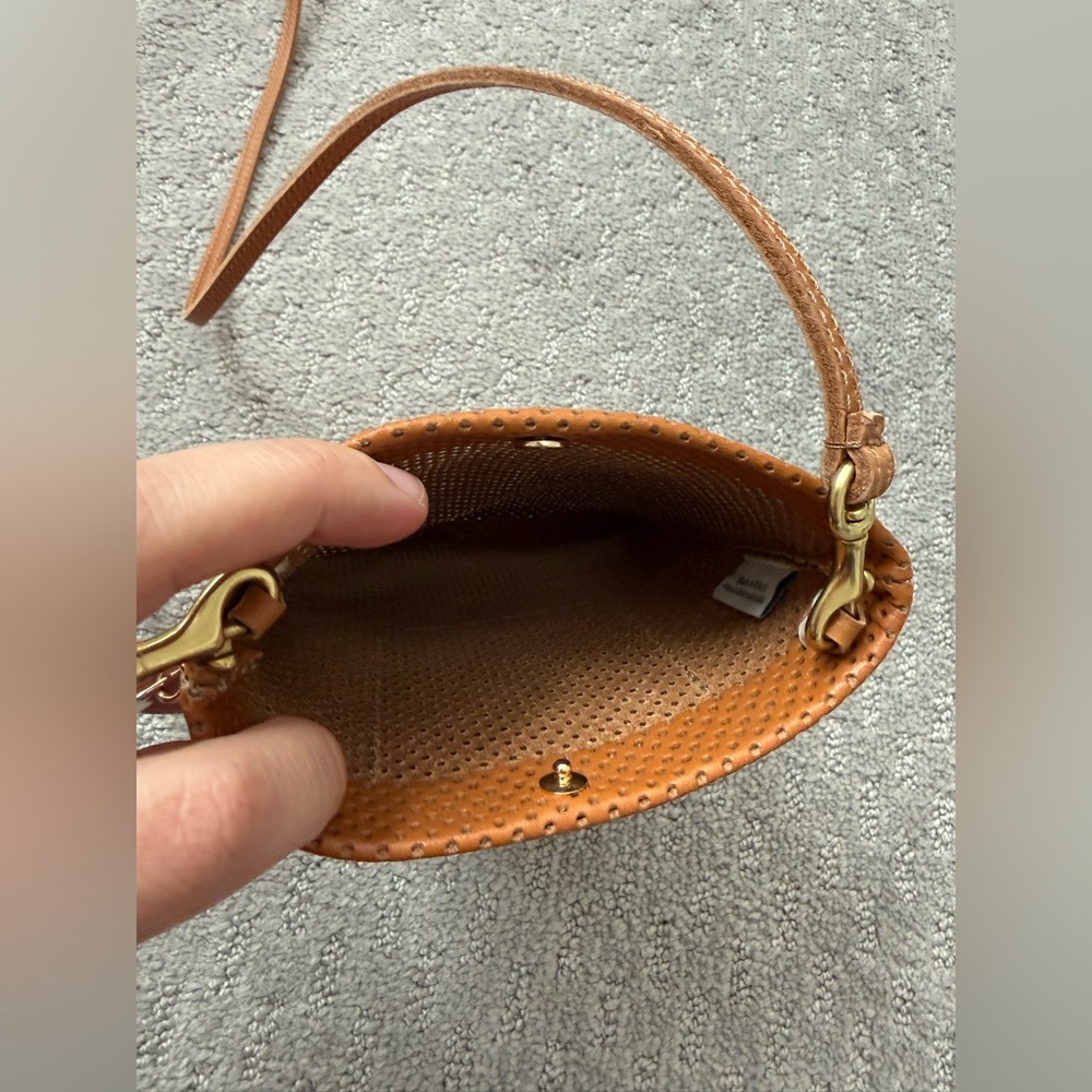 Clare V Leather Poche Cuoio Perf - Picture 10 of 14